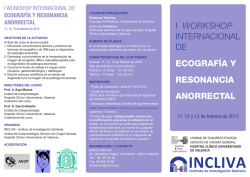 Tr&iacute;ptico Programa Curso Ecografia Anorrectal