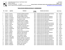 Admitidos al Curso Preuniversitario 01/2015