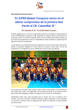 JUPER Basket Yunquera - CDEE. Basket Yunquera