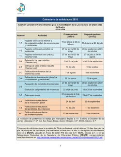Calendario 2015 - Cenni - Secretar&iacute;a de Educaci&oacute;n P&uacute;blica