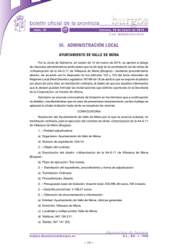 Anuncio 201500137 - Boletín Oficial de la Provincia de Burgos