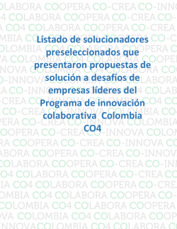 Conoce los 172 Solucionadores preseleccionados de Colombia CO4.