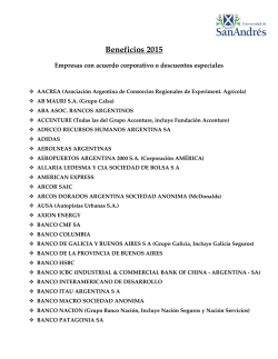 Beneficios 2015