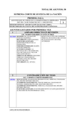Sesión - Suprema Corte de Justicia de la Nación