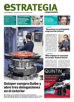 P 2-3 Goizper compra Guibe y abre tres delegaciones en el exterior