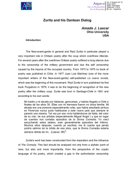 PDF Zurita and his Dantean Dialog - Argus-a