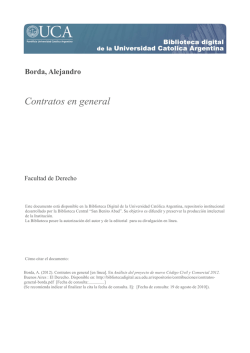Contratos en general
