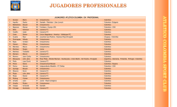 JUGADORES PROFESIONALES