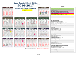 2016-2017 Sample Calendar Draft () - Lcea