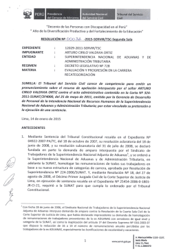 " Año de la Diversificación Productiva y del Fortalecimiento