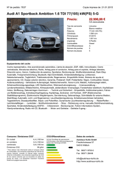 Audi A1 Sportback Ambition 1.6 TDI 77(105) kW(PS) 5