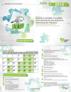7. Calendario de Contribuyentes