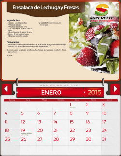 Ensalada de Lechuga y Fresas