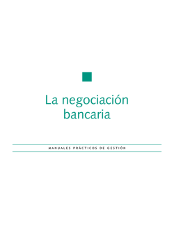 La negociación bancaria - COHEP Consejo Hondureño de la