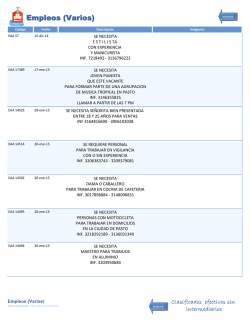 Empleos (Varios)