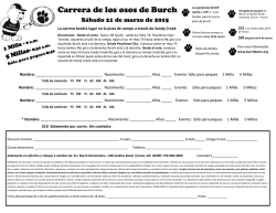 Carrera de los osos de Burch - Robert Burch Elementary School