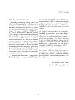 Editorial - Ingenius - Universidad Politécnica Salesiana