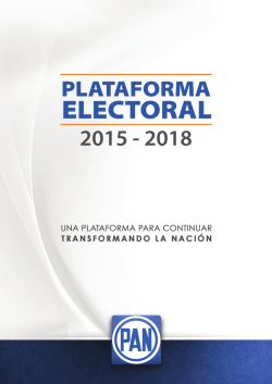 Plataforma 2015-2018 - Fundación Rafael Preciado Hernández