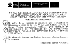 Documento - DREC Dirección Regional de Educación del Callao