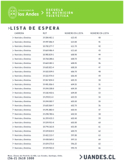 Nutrición y Dietética
