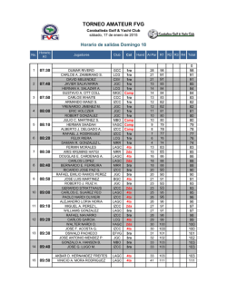 Horario Domingo 18