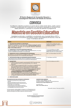 convoca - Centro Regional de Formación Docente e Investigación