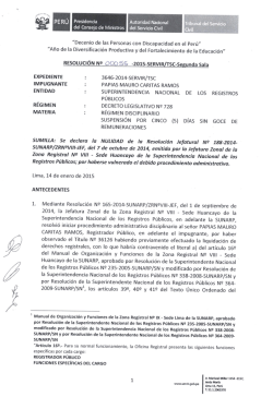 "Decenio de las Personas con Discapacidad en el Perú