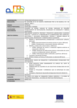 operaciones basicas de cocina