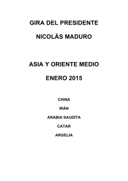 Presidente Maduro_Gira 2015 - Consulado de Venezuela en Bilbao