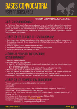 BASES CONVOCATORIA