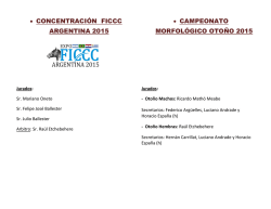 concentración ficcc argentina 2015 • campeonato morfológico otoño