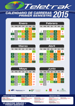 descargar calendario primer semestre teletrak 2015