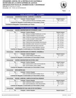 ORGANISMO JUDICIAL DE LA REP&Uacute;BLICA DE GUATEMALA