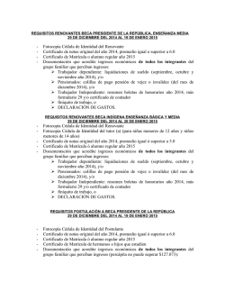 Requisitos Becas 2015 - Municipalidad de Nueva Imperial