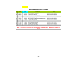 DEVOLUCION DE PAGOS EN EXCESO Y/O INDEBIDO NOTA : LOS