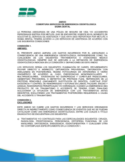 Asistencia Odontológica - MetLife Colombia Seguros de Vida SA