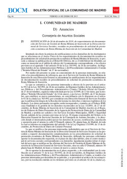 D) Anuncios - Bolet&iacute;n Oficial de la Comunidad de Madrid