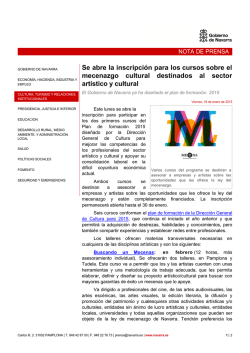 Se abre la inscripci&oacute;n para los cursos sobre el mecenazgo cultural