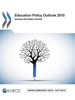 Education Policy Outlook 2015 - Ministerio de Educación, Cultura y