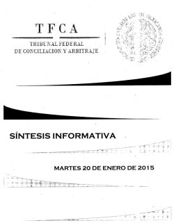 1 - Tribunal Federal de Conciliación y Arbitraje
