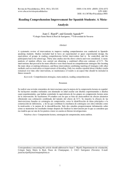 Reading Comprehension Improvement for Spanish