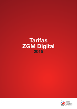 Tarifas ZGM Digital
