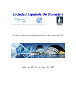 Resúmenes I JCE SEB - Sociedad Española de Biometría