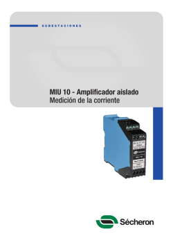 MIU 10 - Amplificador aislado Medición de la corriente