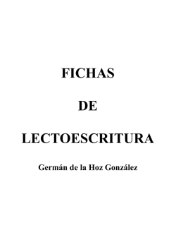 FICHAS DE LECTOESCRITURA