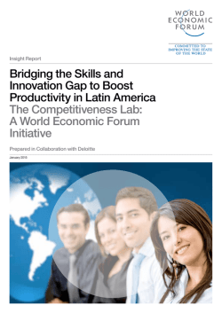 Bridging the Skills and Innovation Gap to Boost Productivity in