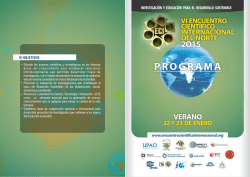 Programa 2015 - Universidad Privada Antenor Orrego