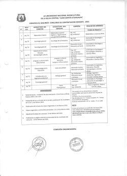 convoca al segundo concurso de contratacion docente