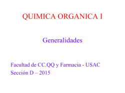 Generalidades QOID2015 - Departamento de Química Orgánica