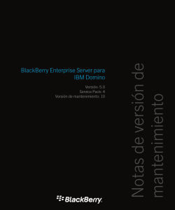 BlackBerry Enterprise Server para IBM Domino